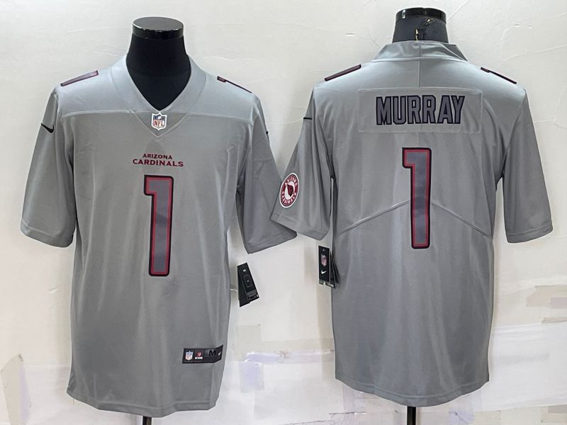 Men Arizona Cardinals 1 Murray Grey 2022 Nike Limited Vapor Untouchable NFL Jersey